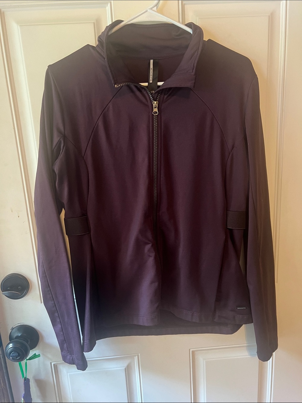 Mondetta Women’s Full-Zip Athletic Lightweight Jacket - Deep Plum